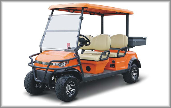 electric-golf-cart-model-DH-C4-new-orange-buy-online-at-thesolpatch.com