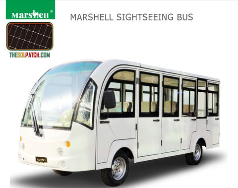 Electric-Sightseeing-Bus-14-Passenger-with-Windows-Shown-In-White-Sold-Online-At-TheSolPatch_com