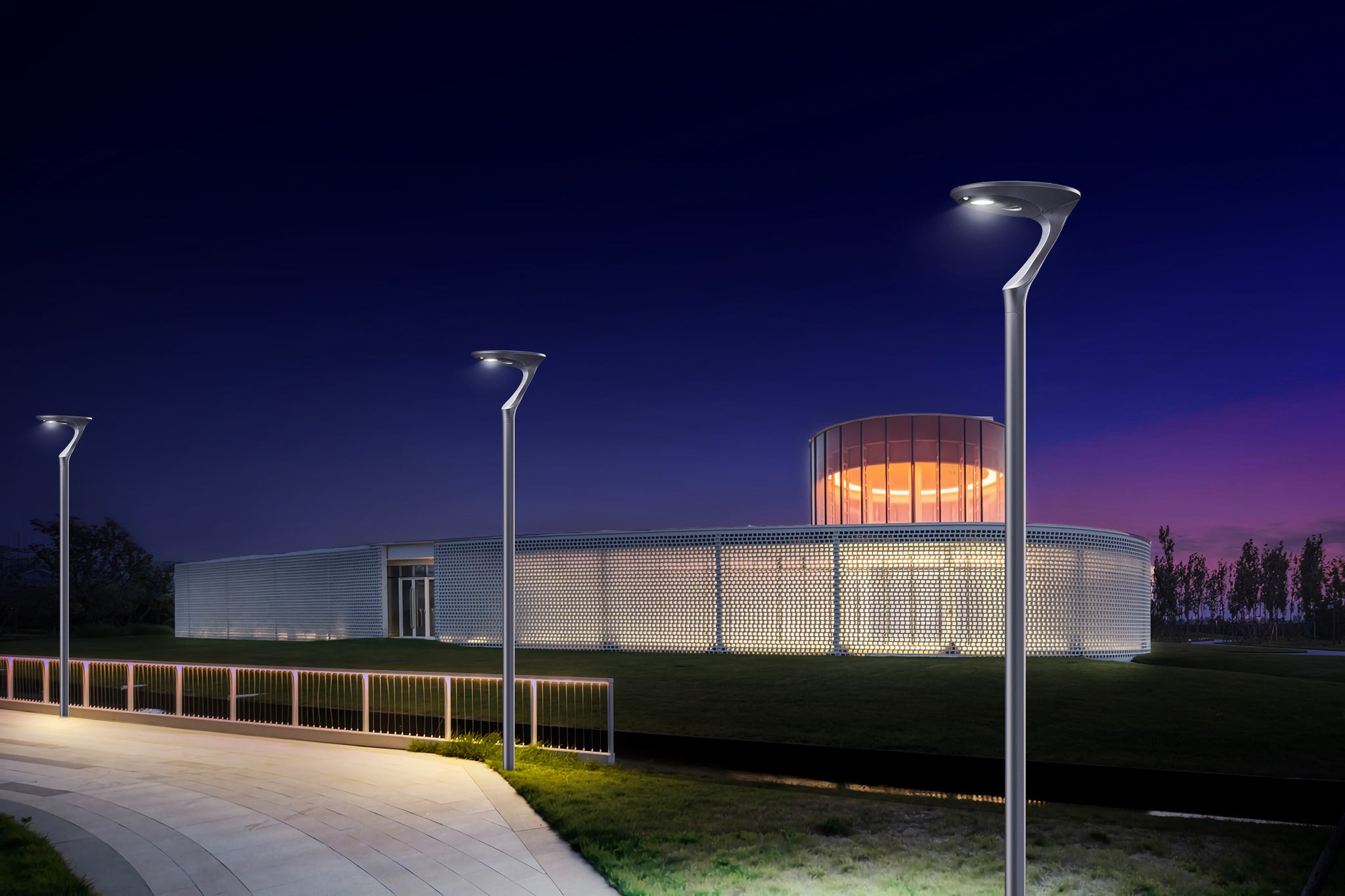 Environment With Led Light THEMIS - SOLAR POST TOP LED LIGHT - WILDLIFE FRIENDLY LIGHTING FOR PRO ...