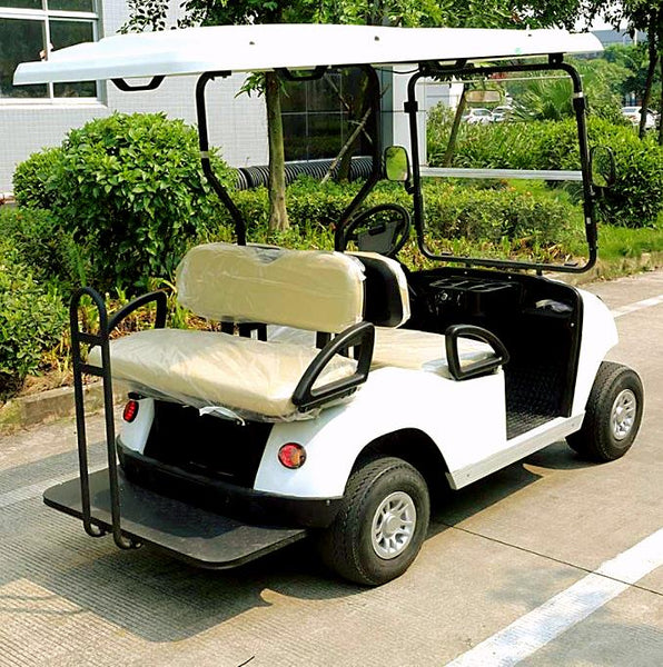 DG-C2_2-seater-electric-golf-cart--in-white-rearview-buy-online-at-thesolpatch-com